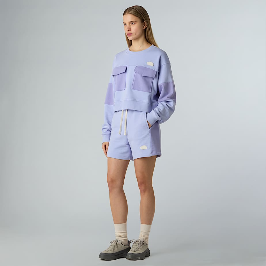 Terry Oversized Cropped Crew