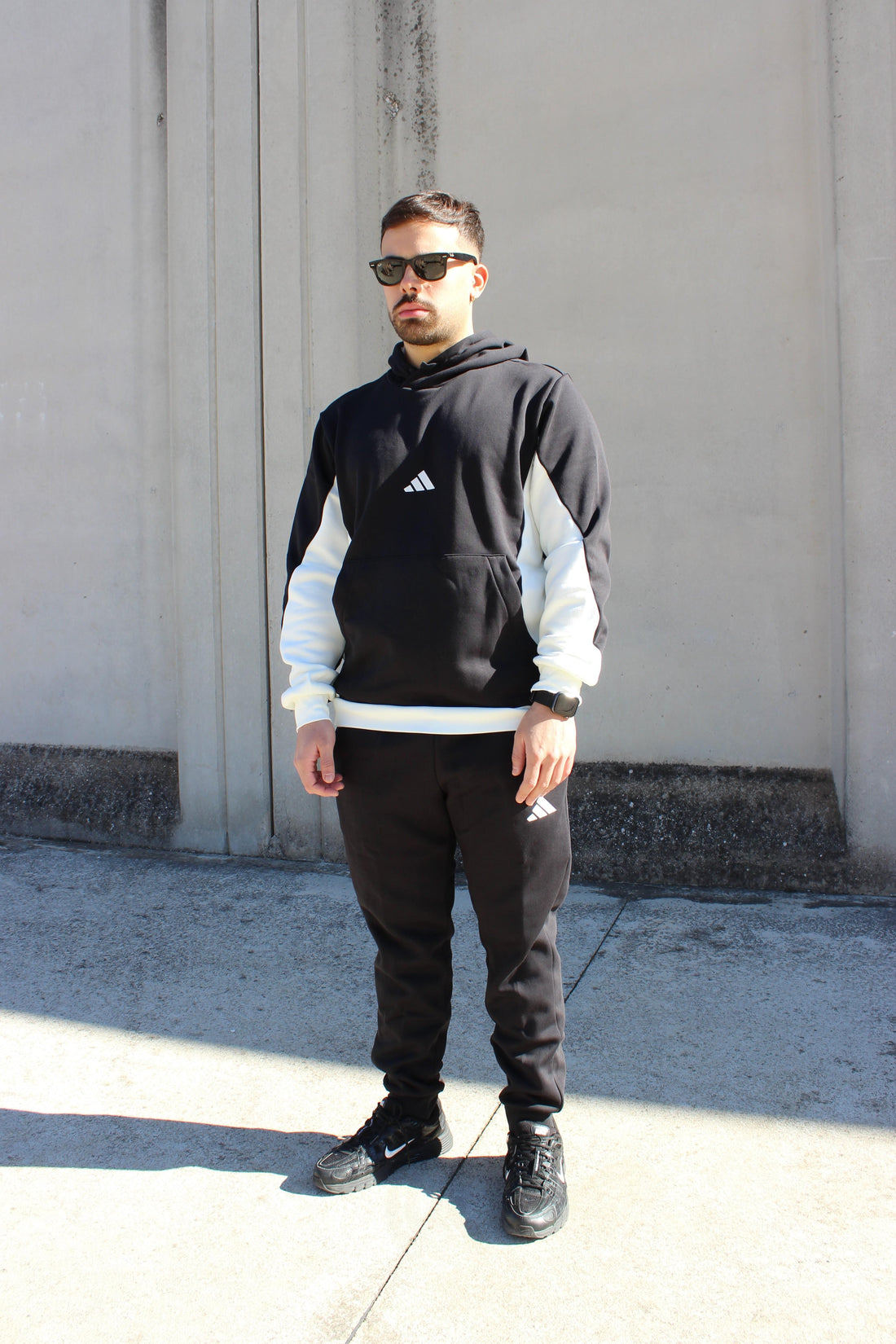 Adidas Tuta da Uomo Fleece Colorblock