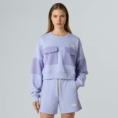 Terry Oversized Cropped Crew