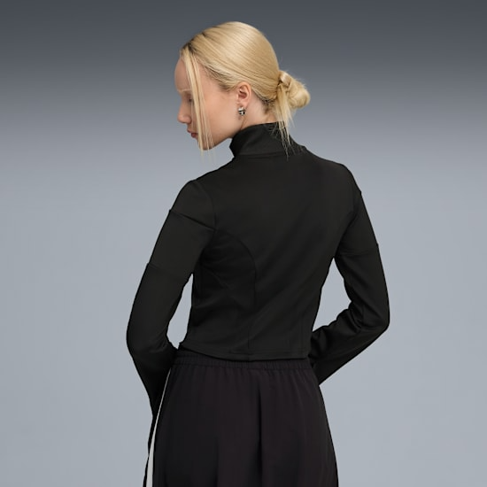 DARE TO Slim Cropped Track Jacket