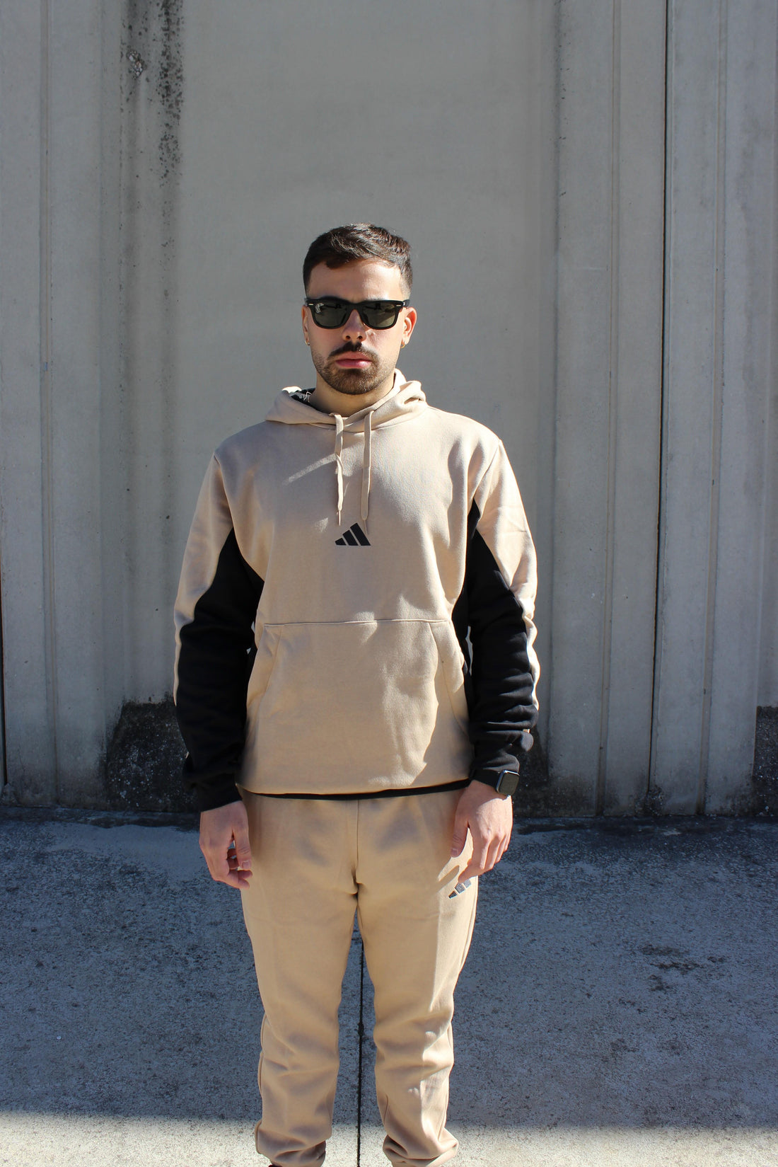 Adidas Tuta da Uomo Fleece Colorblock