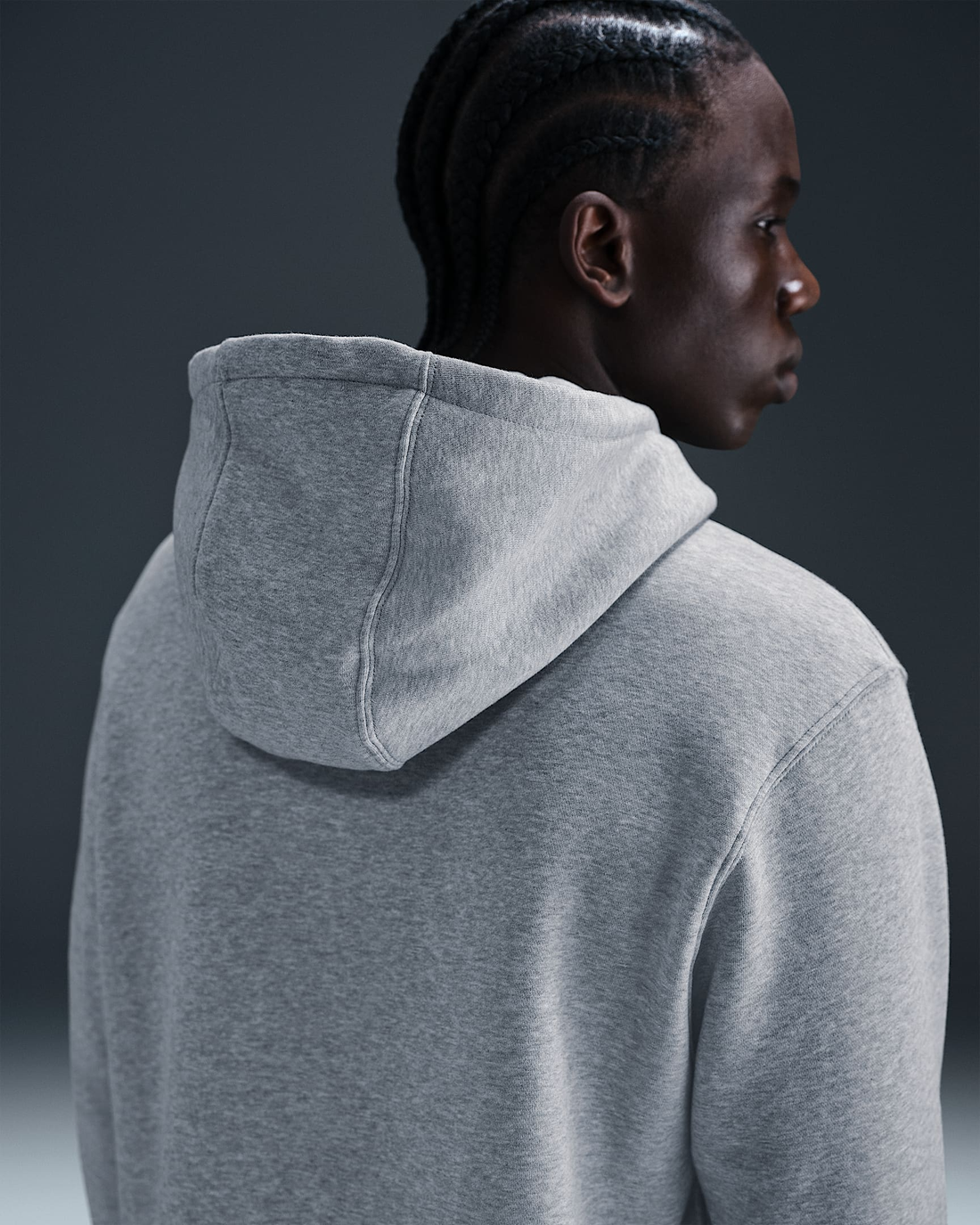 Felpa pullover in fleece con cappuccio