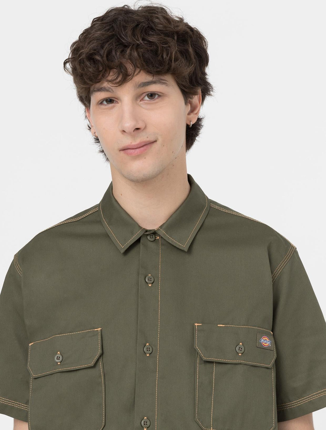 MADRAS SHIRT SS MILITARY GR